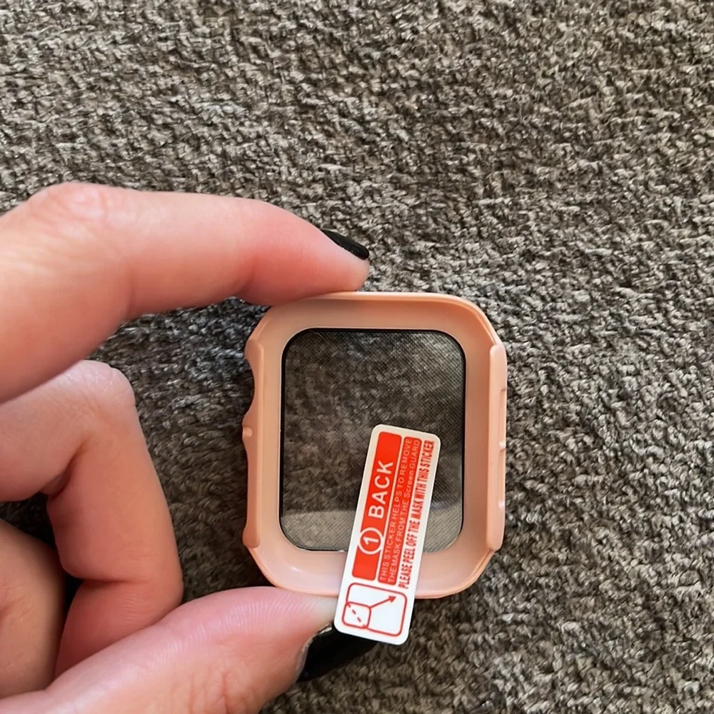 Apple Watch series 4 full screen and side protection. NWT peach color